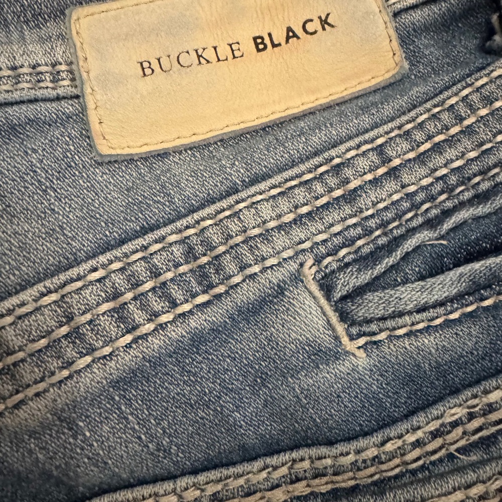 Buckle Black Bootcut Jeans